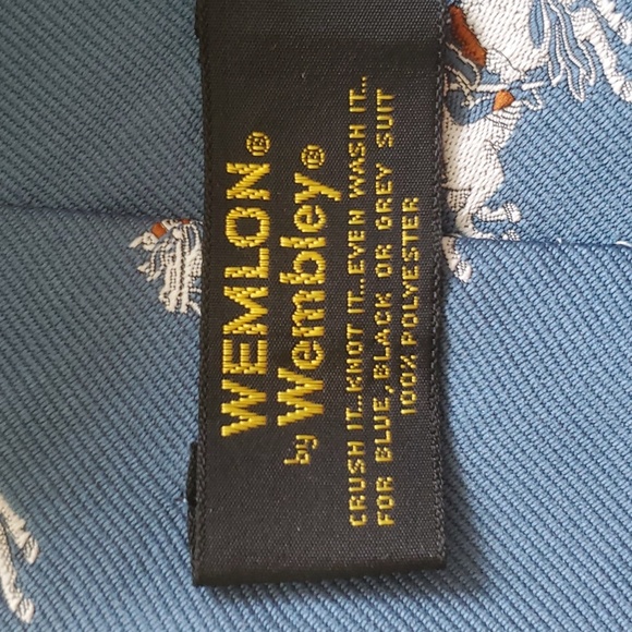 Wemlon by Wembley equestrian vintage necktie - Picture 6 of 7